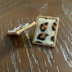 Cheetah Print Earrings.